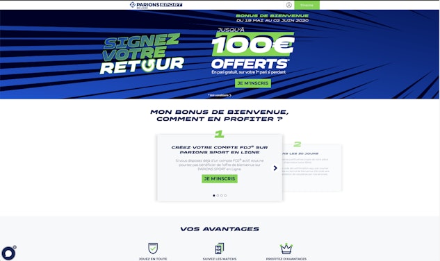 100euros de pari offert