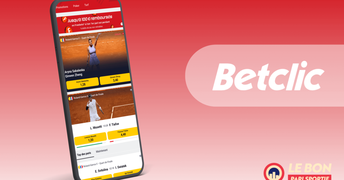 Visualizzazione del bonus Betclic Sport