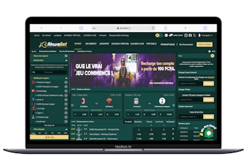 Page d'accueil du site Akwabet.ci