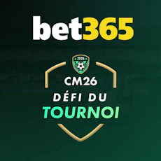 Bet365 defi du tournoi