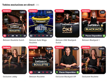 Betsson be live casino