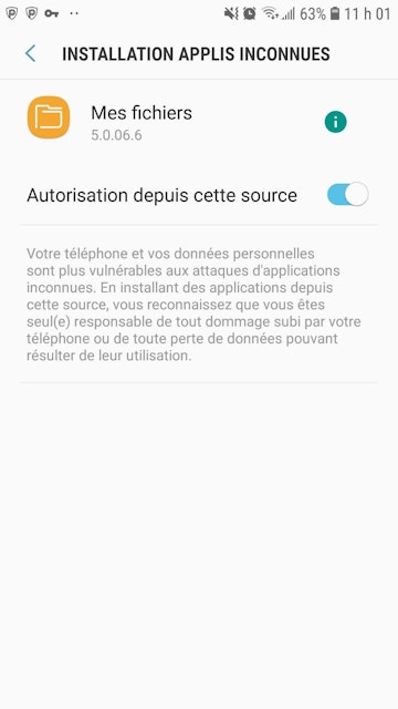 Capture écran de la page d'autorisation de l'APK Betway Android en affichage mobile