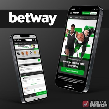 Test application Betway Canada : l'appli mobile sur 2 téléphones