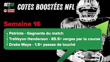 Cotes boostees nfl semaine16