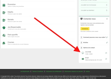 Livechat unibet ordinateur etape 4