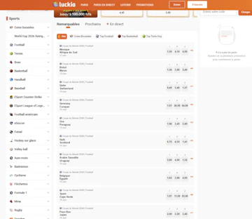 Luckia cameroun site web