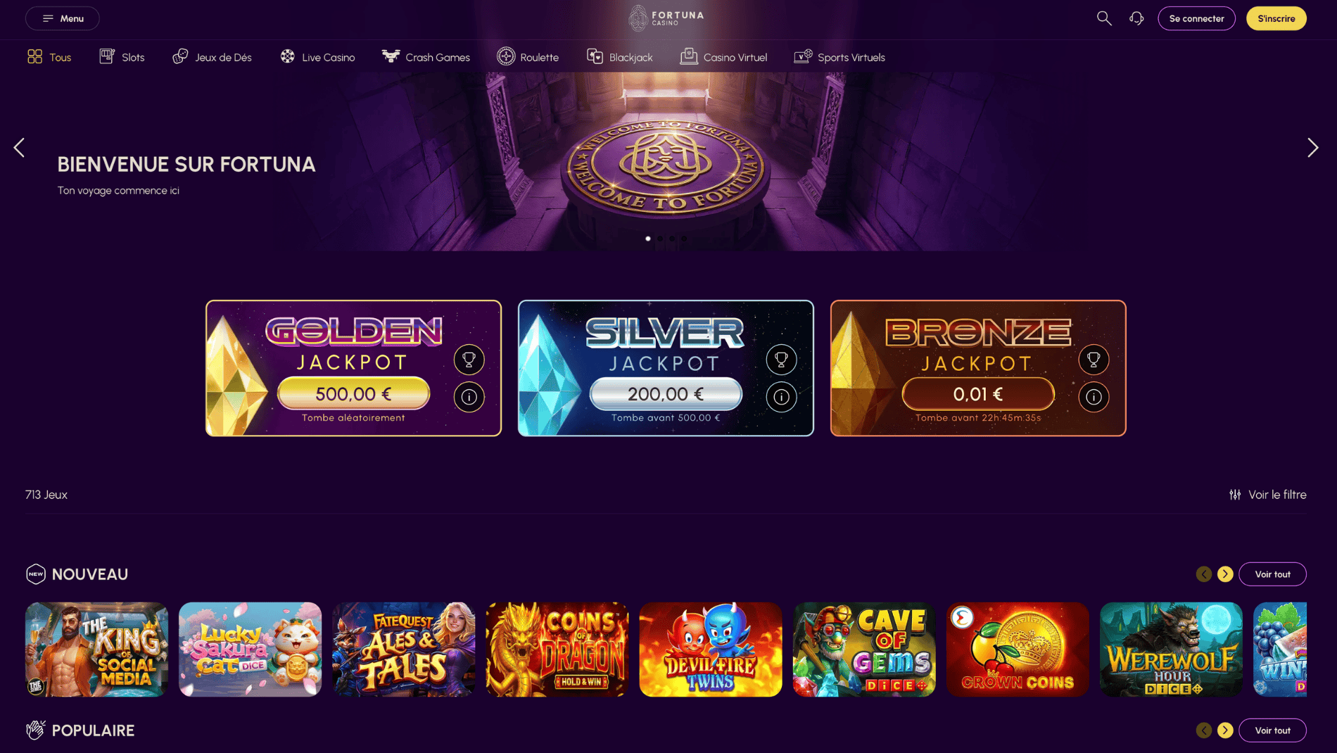 Page accueil fortuna be