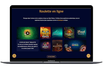 Roulette en ligne spin palace